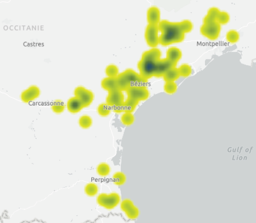 R&#233;partition suivi HVE Occitanie MAGNE