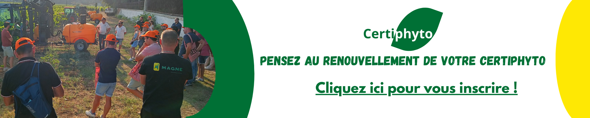 Pensez au renouvellement de votre Certiphyto