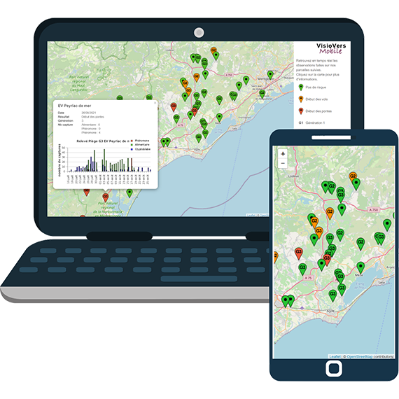 VisioVers sur ordinateur et smartphone